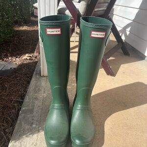 Hunter Forest Green Waterproof Boots
